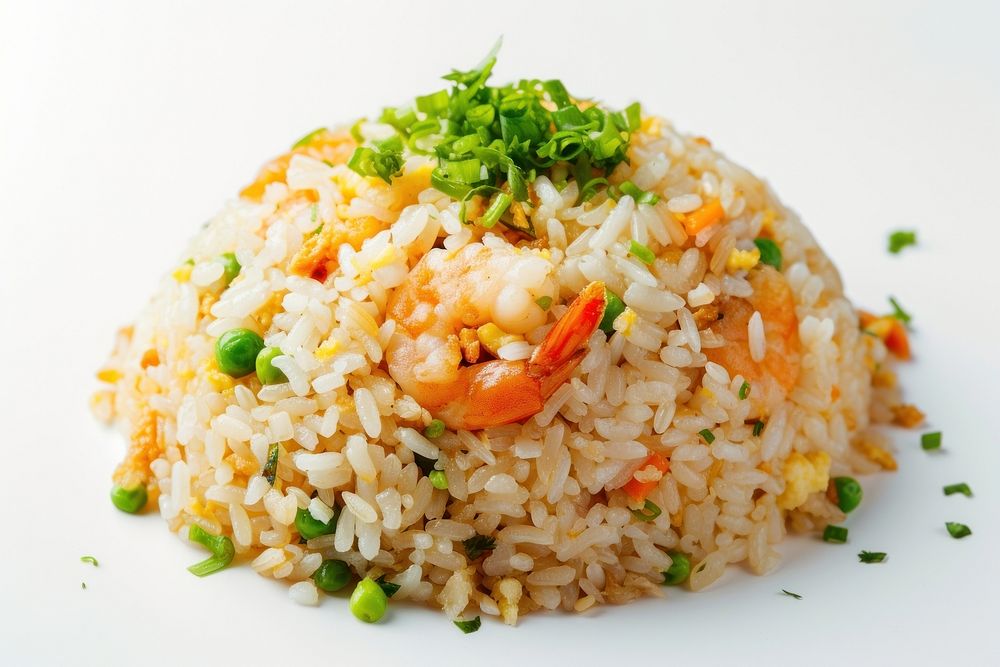 Fried rice in blow food fried rice vegetable.