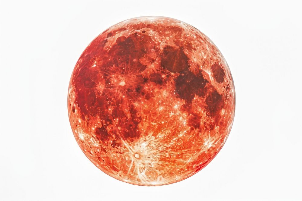 Red Full moon astronomy sphere planet.