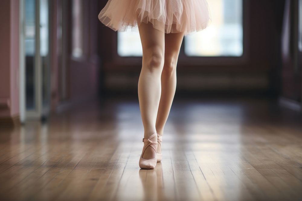 Ballerina Legs On Pointe Shoes dancing ballet dance.