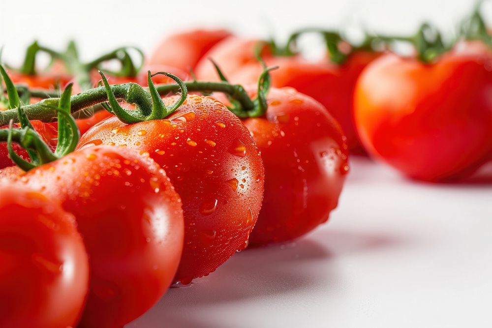 Fresh organic tomato farming vegetable plant food.