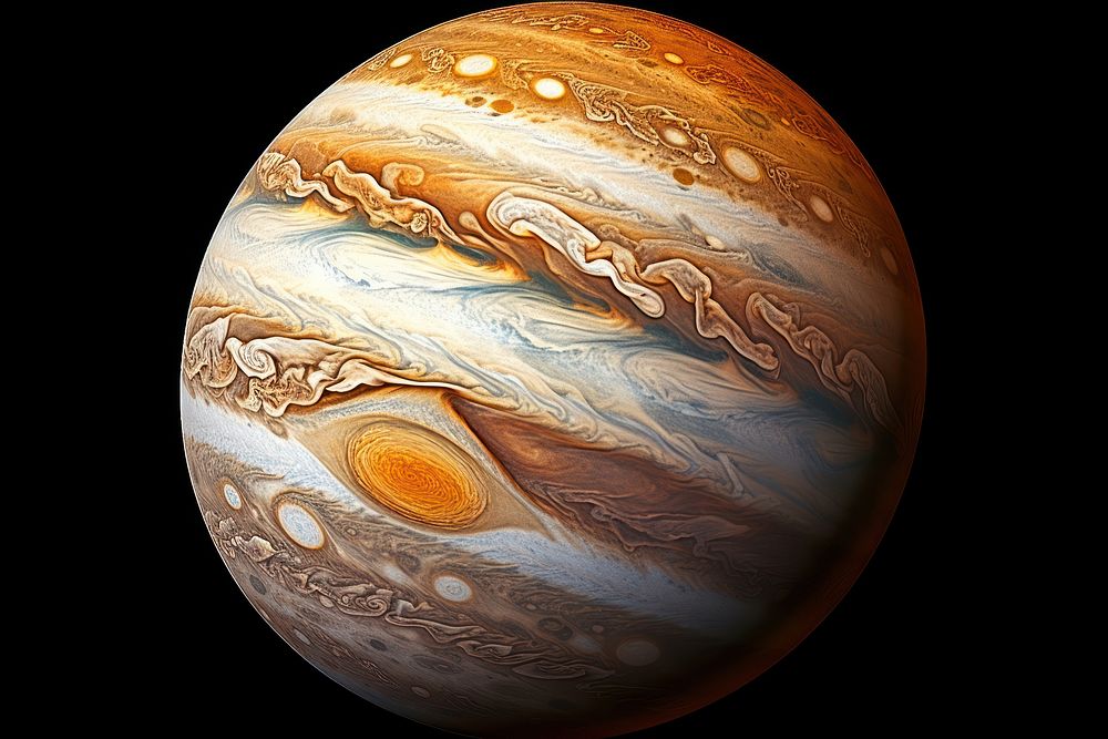 Jupiter astronomy planet circle.