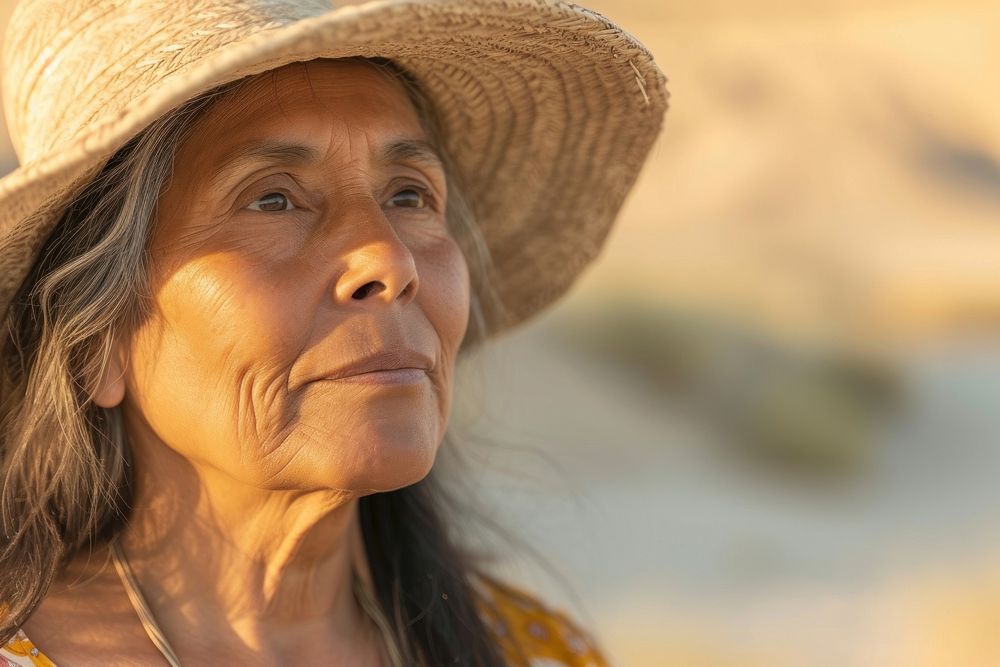 Senior indian american woman portrait adult photo.