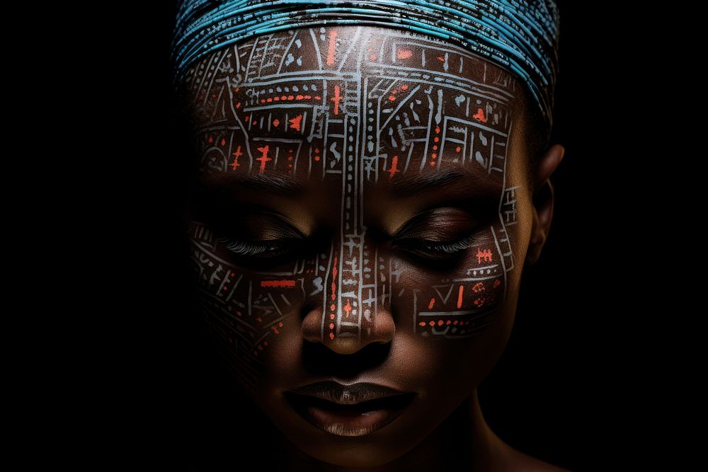 African woman portrait adult black.