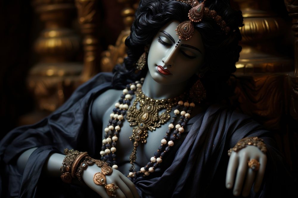 Krishna jewelry tradition necklace.