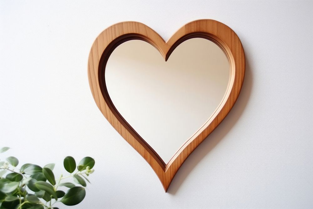 Mirror shape heart wood.