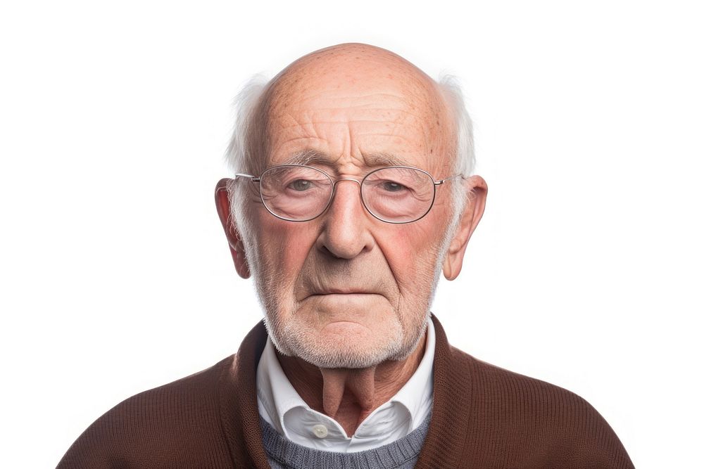 A grandfather portrait glasses adult.