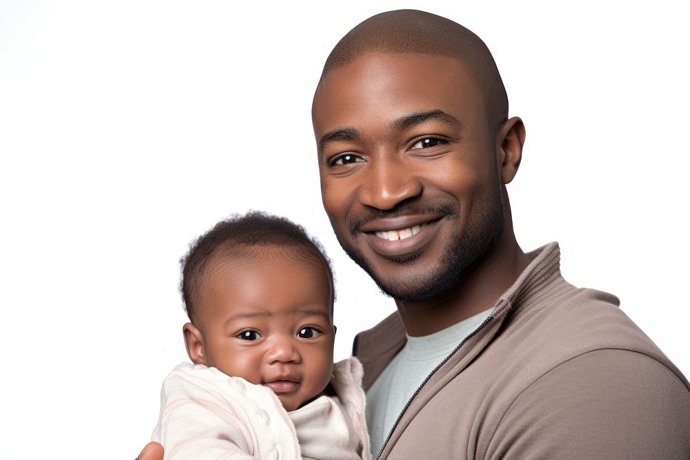 South african father and a baby portrait adult photo.