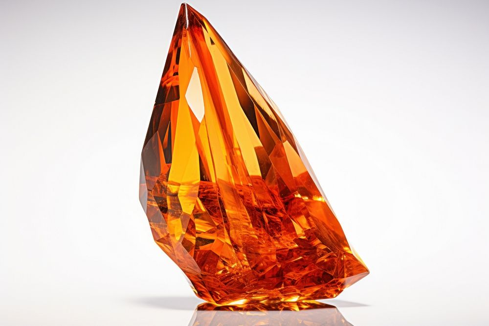 Orange crystal gemstone mineral jewelry.
