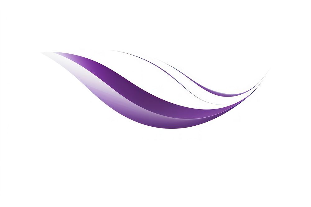 Purple curved vectorized line logo abstract pattern.