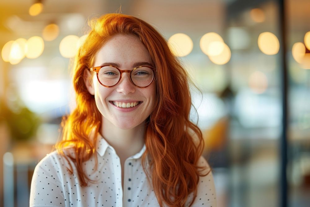 Portrait photography cheerful glasses. | Free Photo - rawpixel