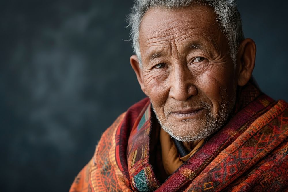 Bhutanese Middle Age photography portrait retirement.