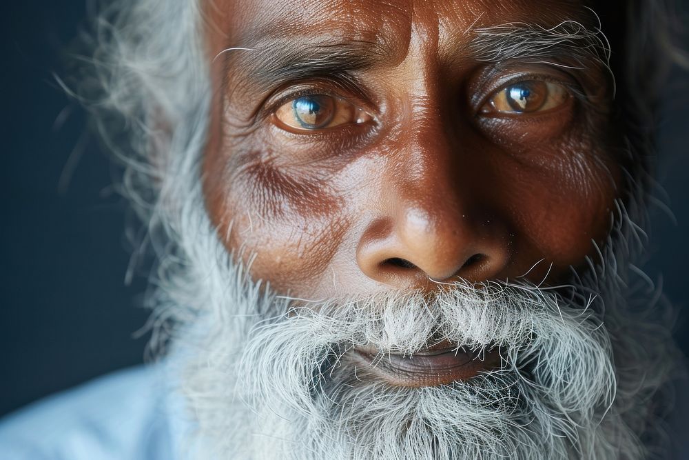 Sri Lankan Middle Age photography portrait beard.