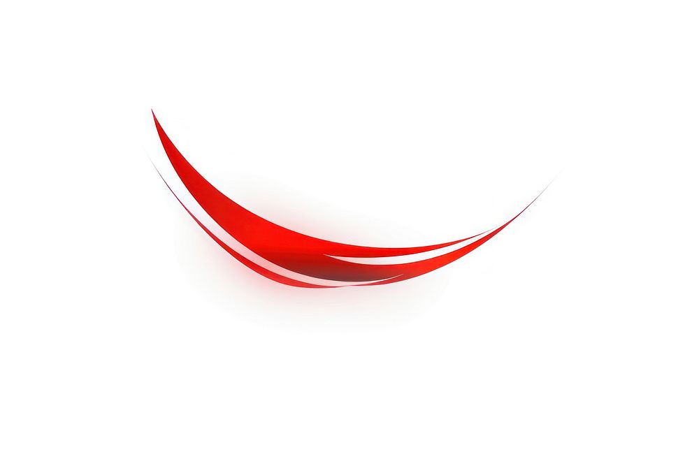 Red fire vectorized line logo abstract white background.