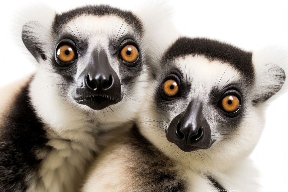 Selfie two lemurs wildlife animal mammal.