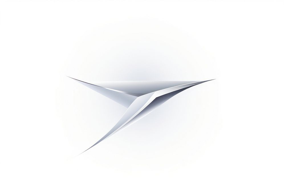Silver swift vectorized line logo symbol shape.