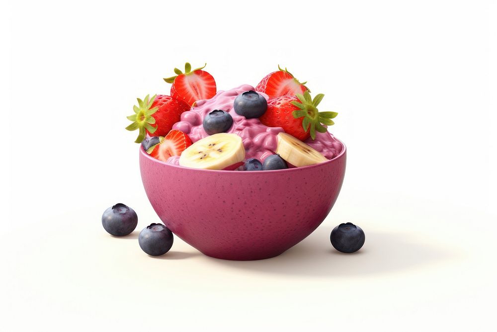 Acai bowl blueberry dessert fruit.