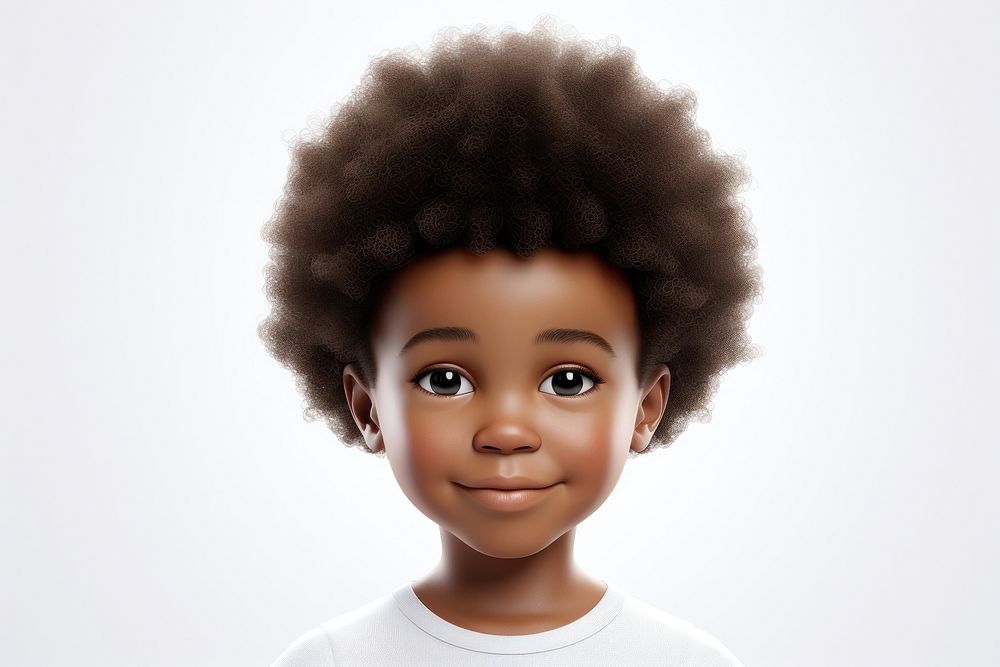 African descent child doll cute toy.