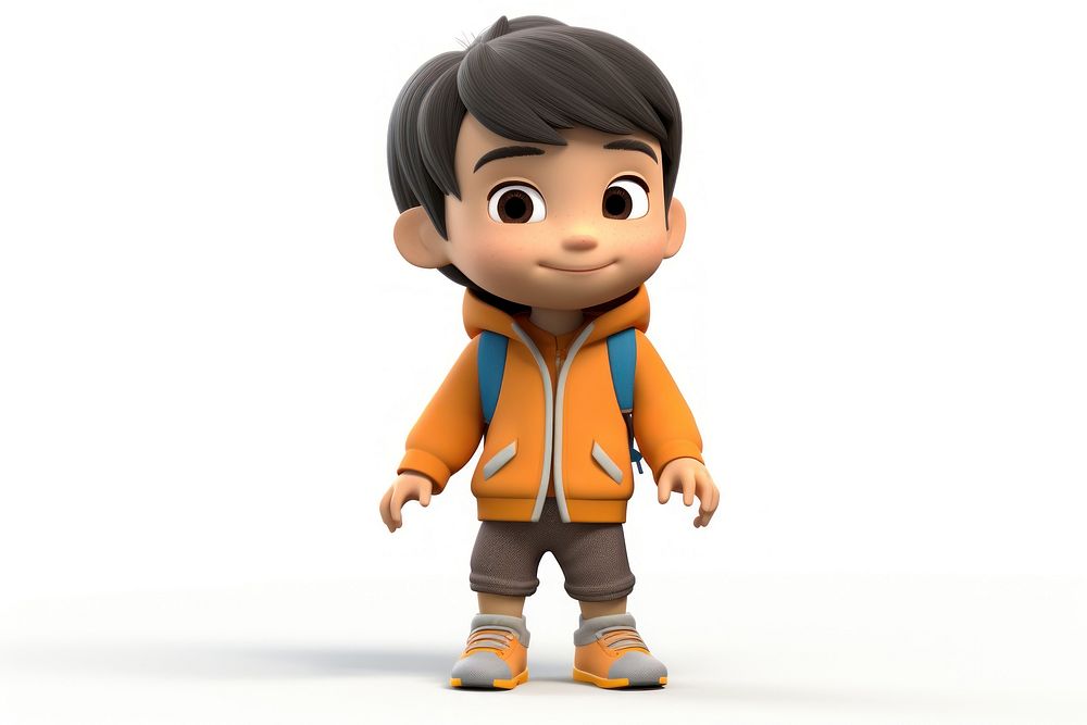 American-Asian child cartoon cute toy.