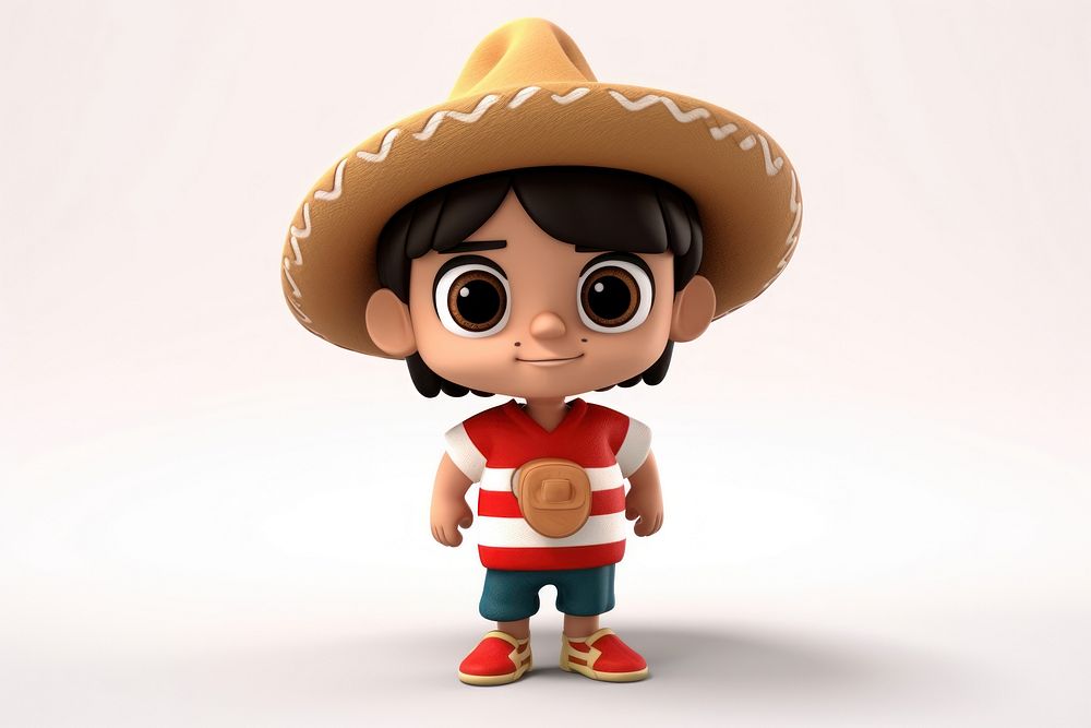 Mexican child cute toy sombrero.