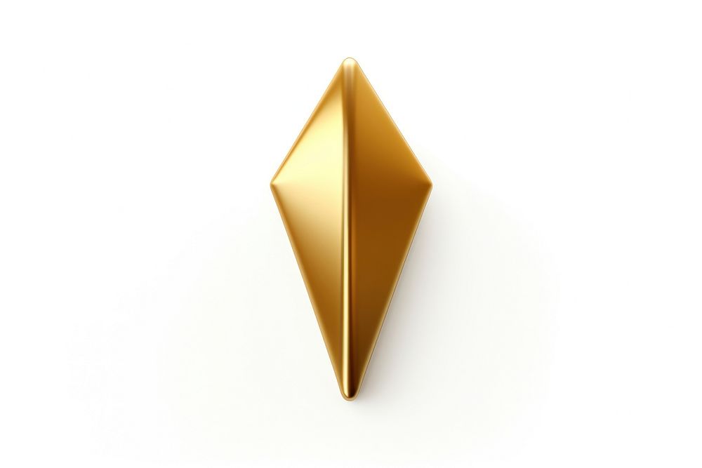 Origami shiny paper gold.