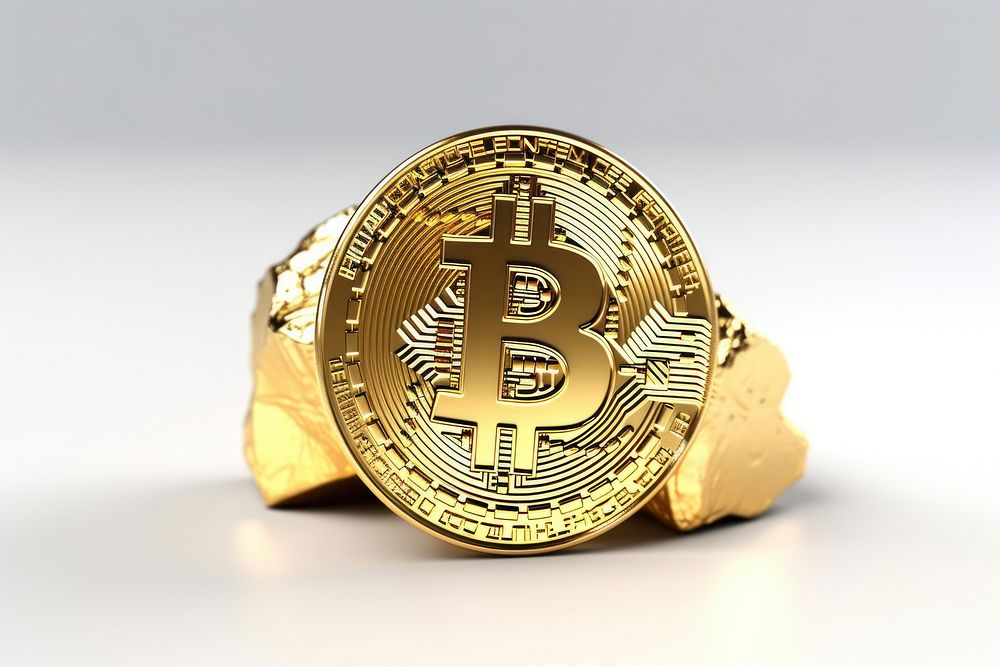 Bitcoin gold jewelry accessories.