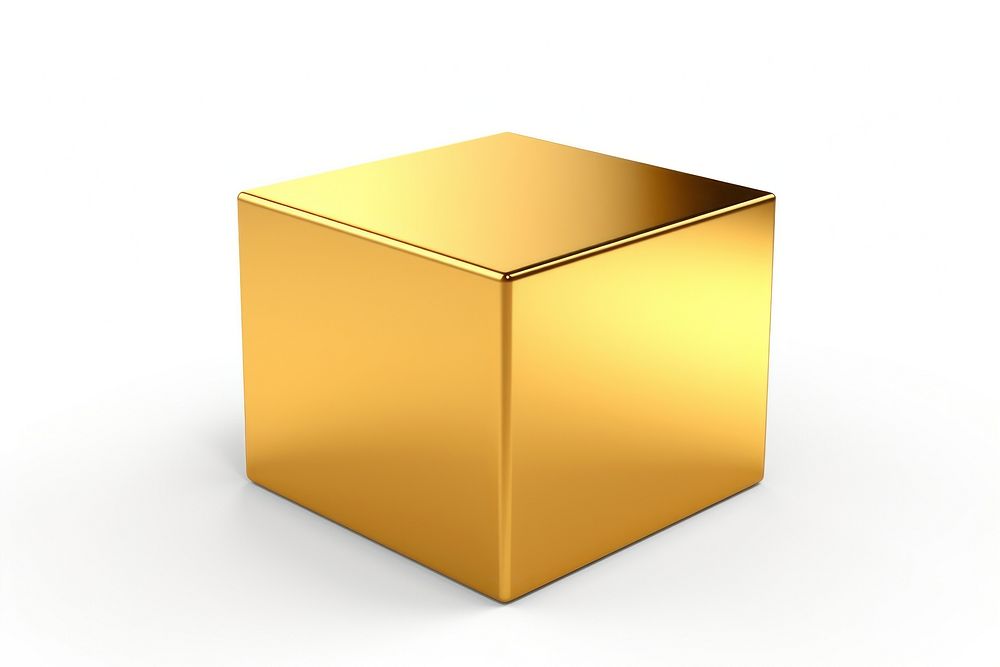 Long cube gold shiny box.