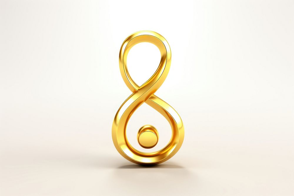 Music note symbol jewelry number gold.