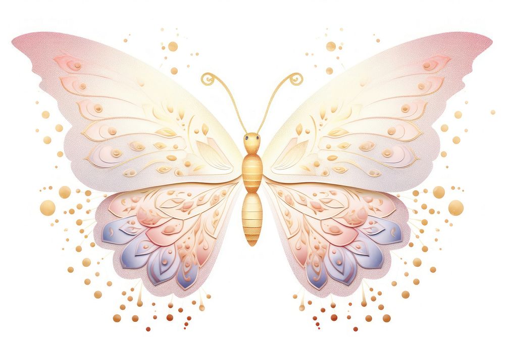 Butterfly butterfly art white background.