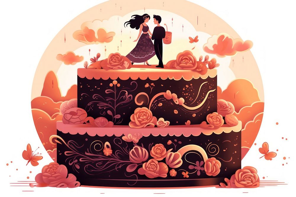Cake cake dessert wedding.