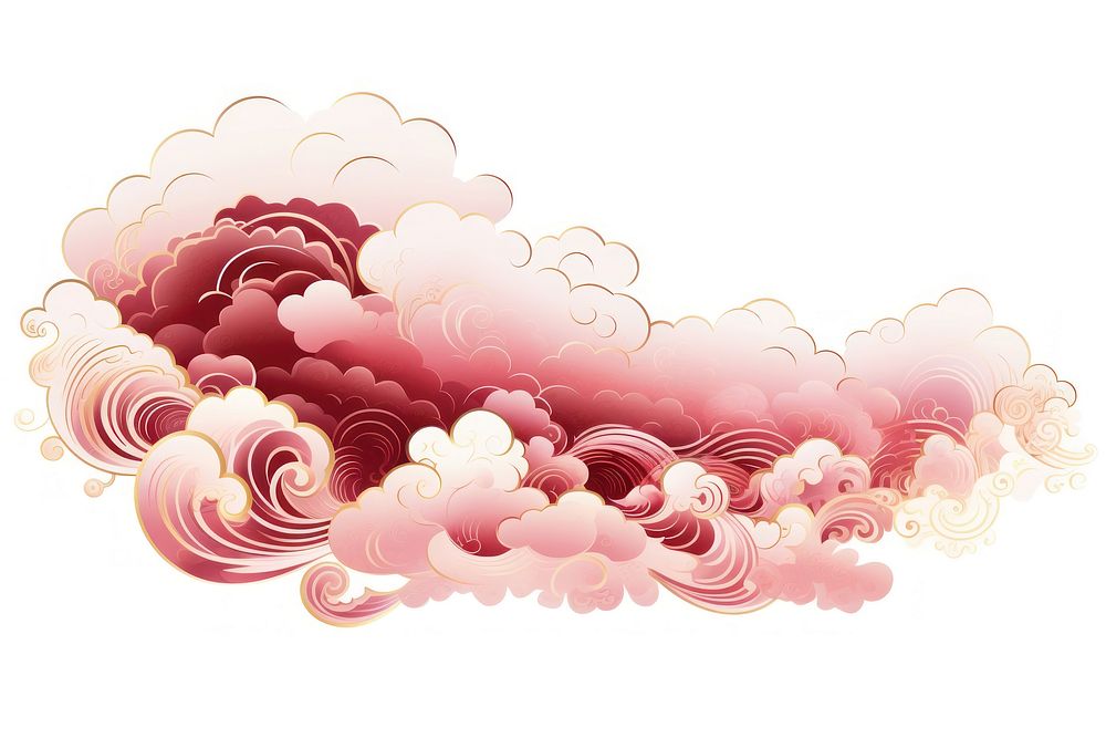 Chinese cloud pattern art creativity.