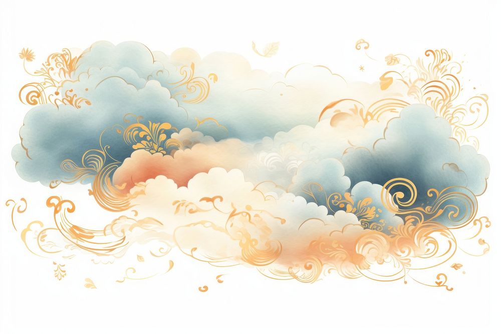 Chinese cloud backgrounds pattern art.