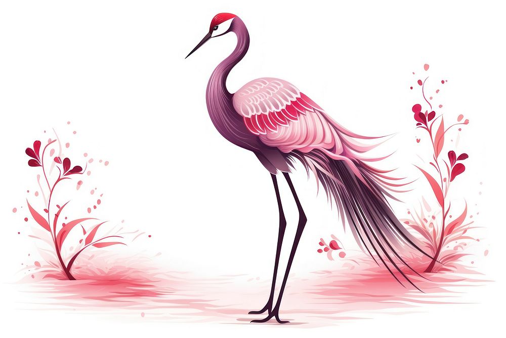 Crane flamingo animal bird.