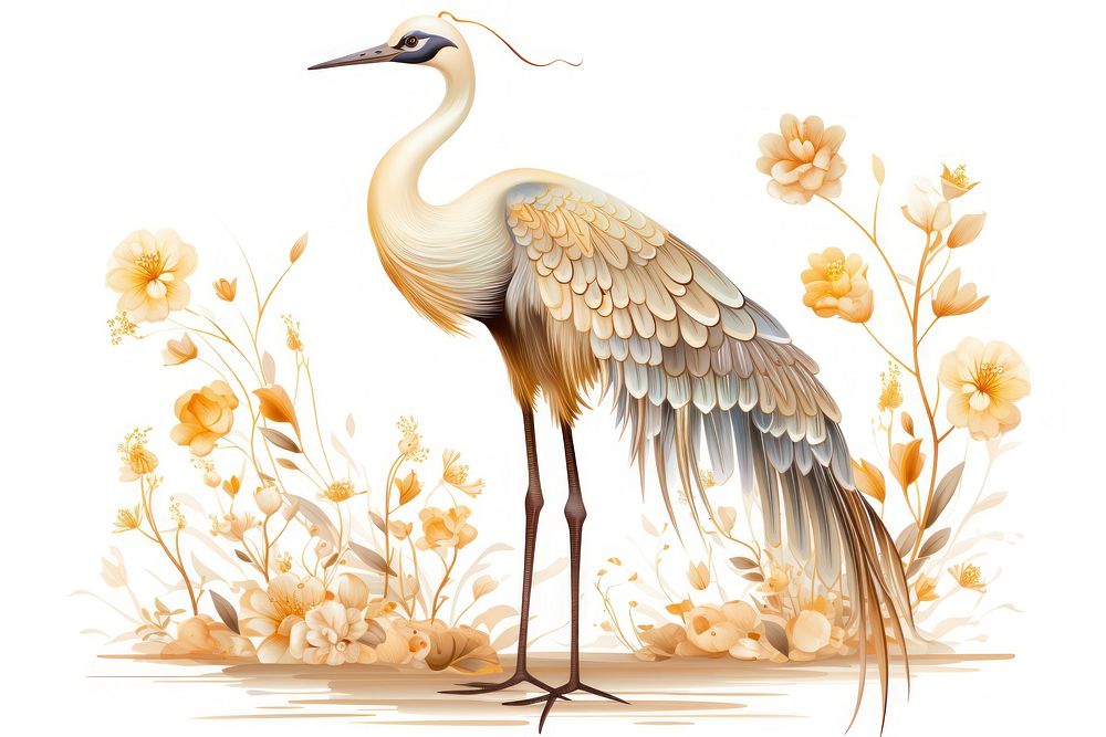 Crane animal bird ciconiiformes.