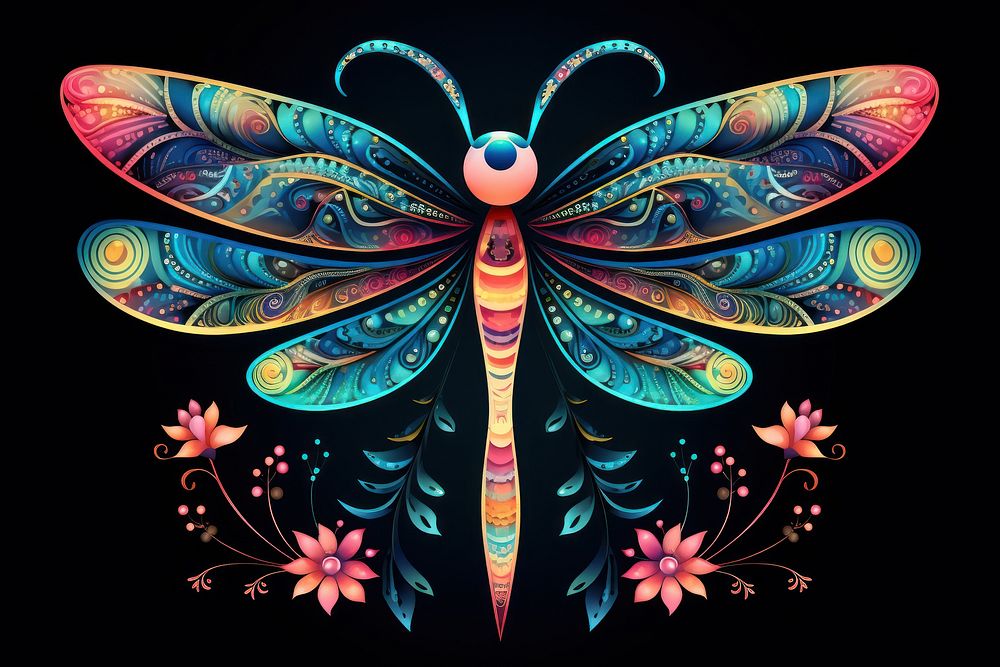 Dragonfly art dragonfly pattern.