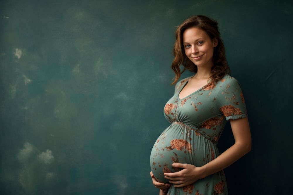 Pregnant woman dress portrait adult.