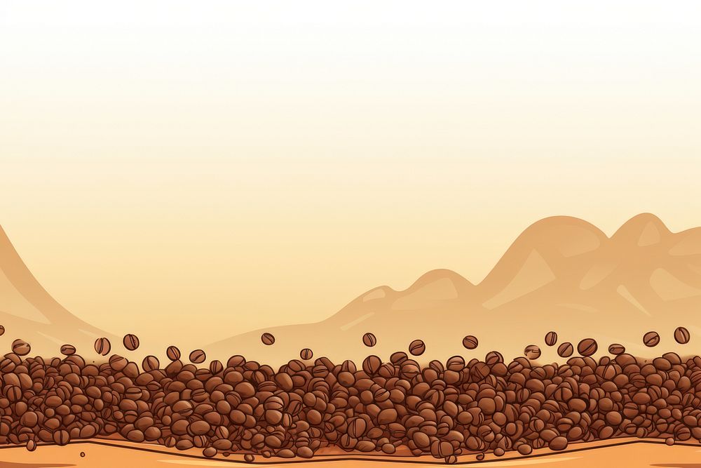 Coffee line horizontal border backgrounds tranquility copy space.