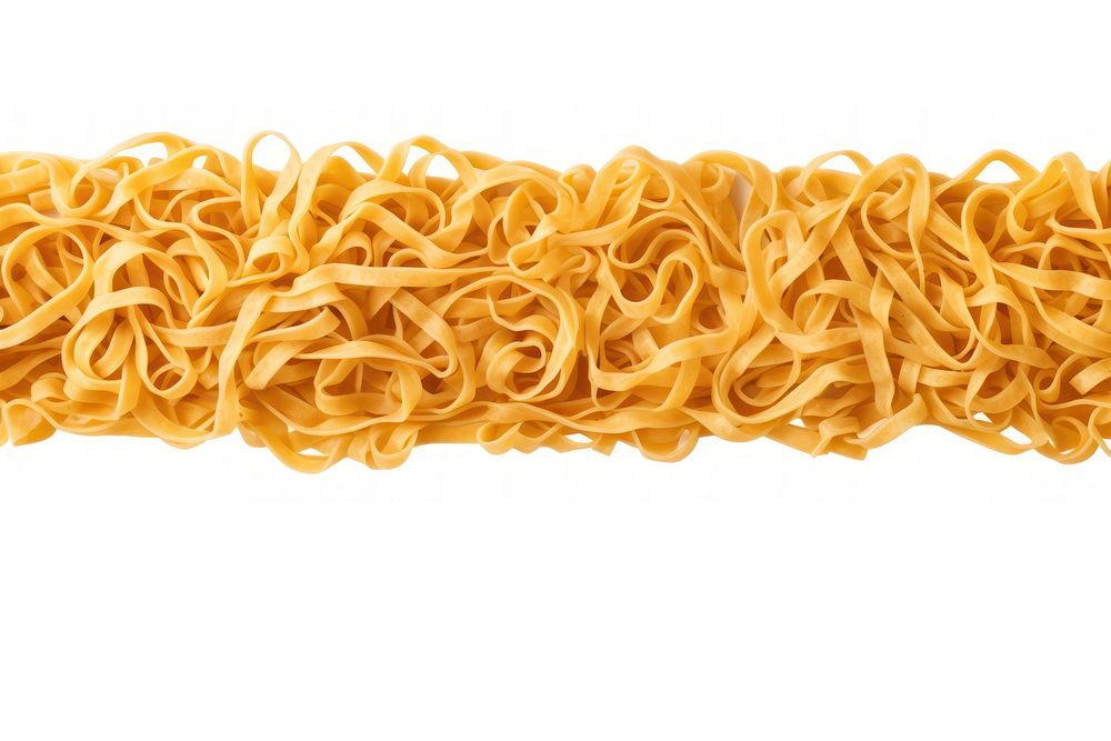 Noodles line horizontal border vermicelli spaghetti pasta.