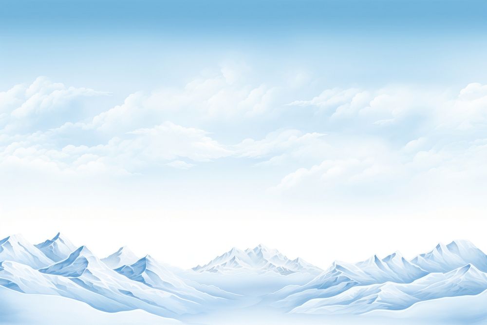 Snow montain line horizontal border backgrounds landscape mountain.