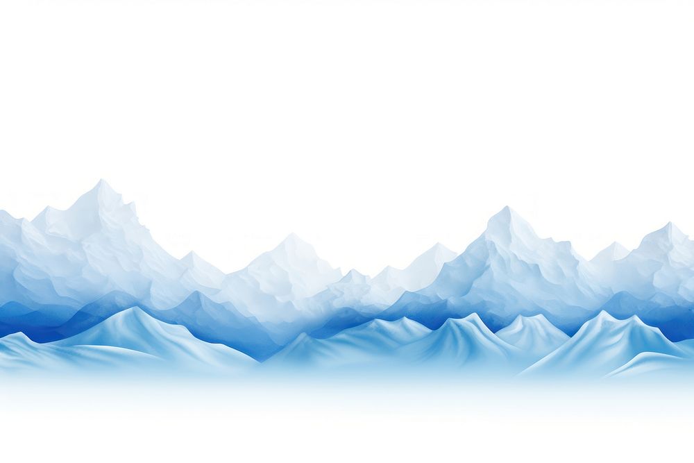 Snow montain line horizontal border backgrounds mountain glacier.