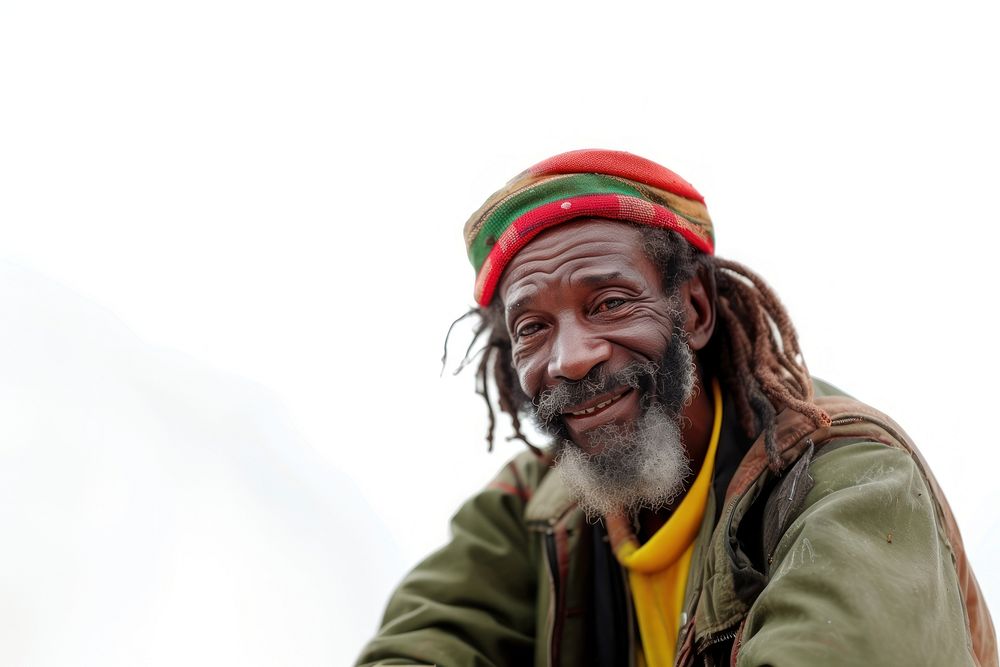 Jamaica reggae man smiling adult smile dreadlocks.