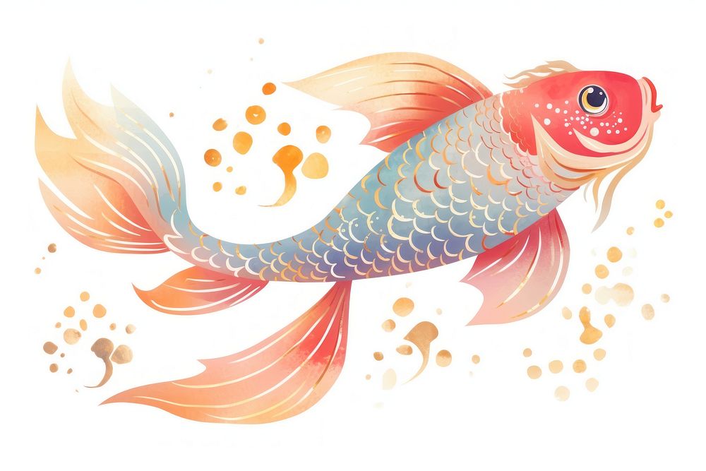 Koi fish koi goldfish animal.