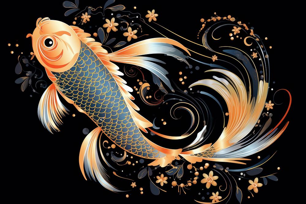 Koi fish koi pattern animal.