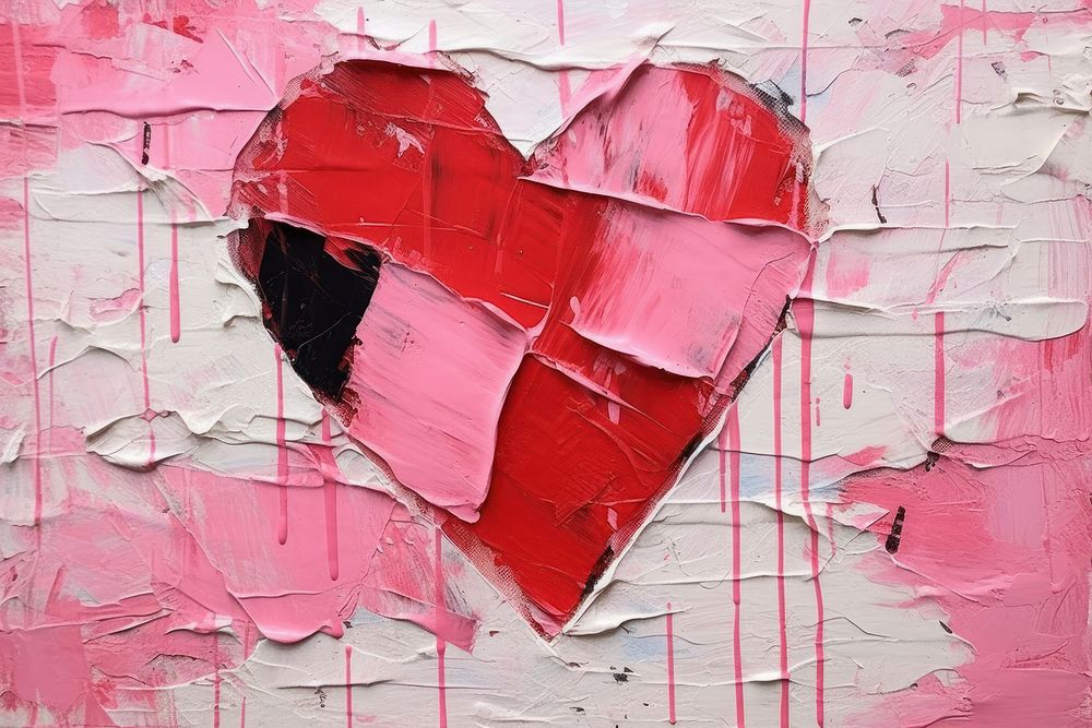 Abstract valentine ripped paper art backgrounds creativity.