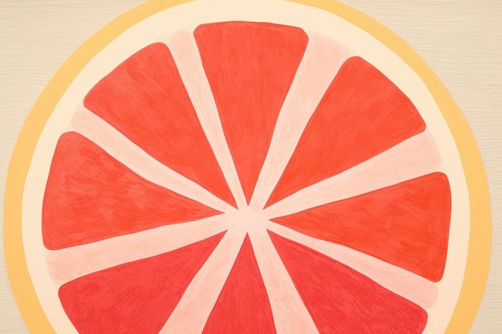 Abstract grapefruit ripped paper food art backgrounds.