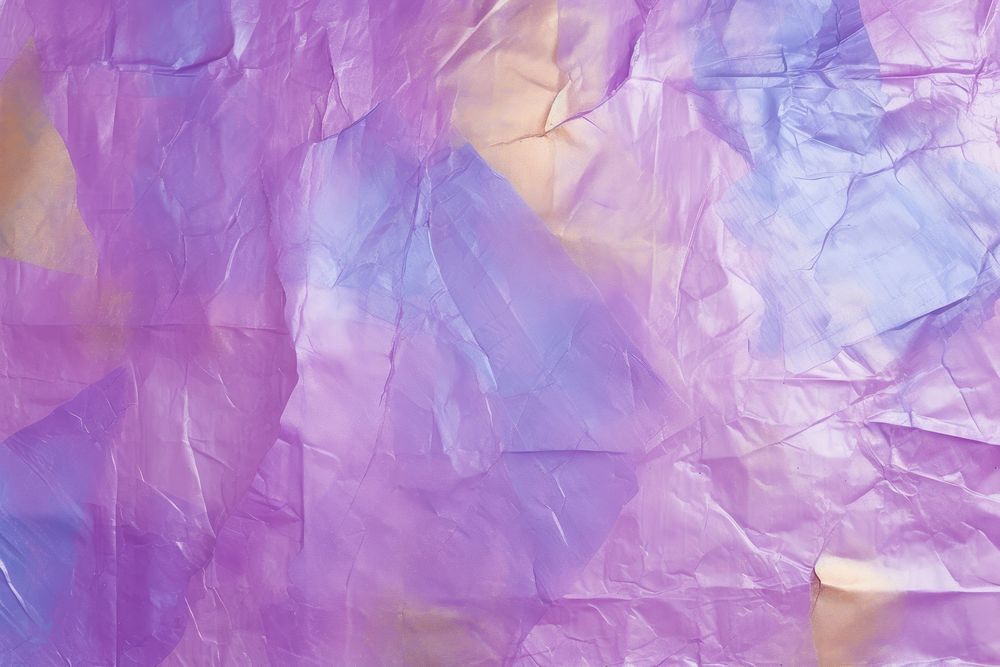 Abstract iridescent purple ripped paper marble effect backgrounds textured crumpled.