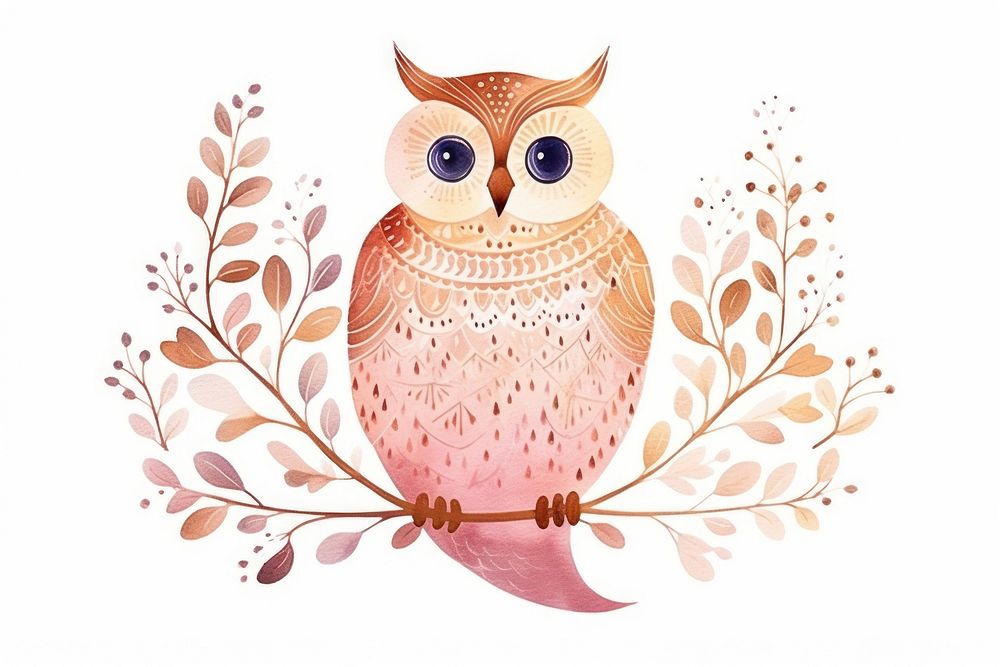 Owl owl art pattern.