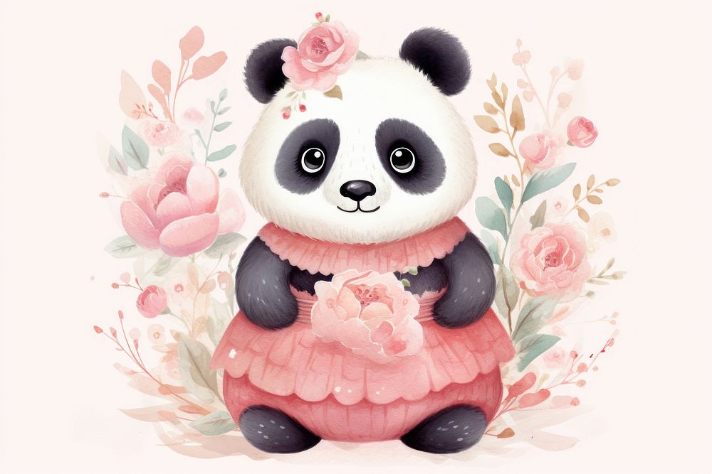 Panda panda toy art.