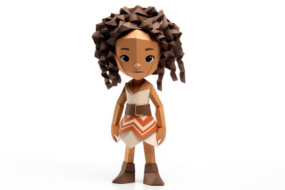 African descent child figurine doll toy.