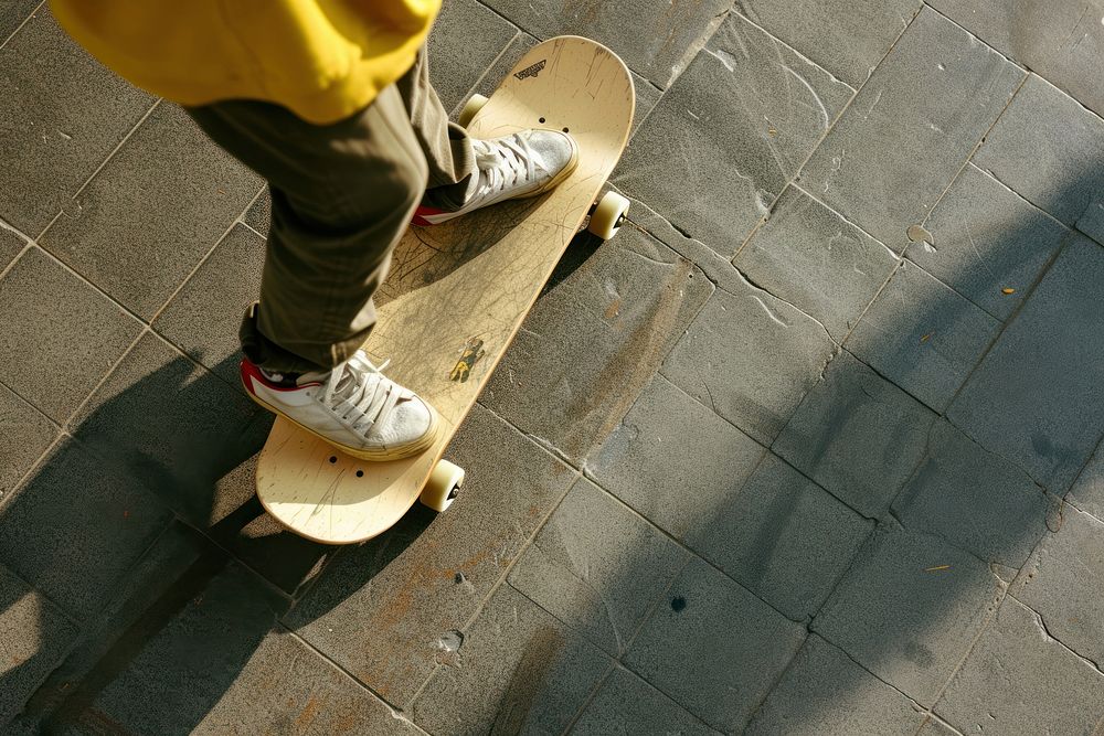 Playin skateboard footwear shoe skateboarding.