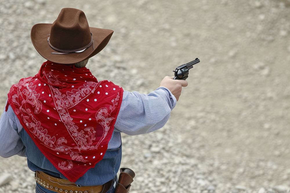 Cowboy handgun weapon adult.